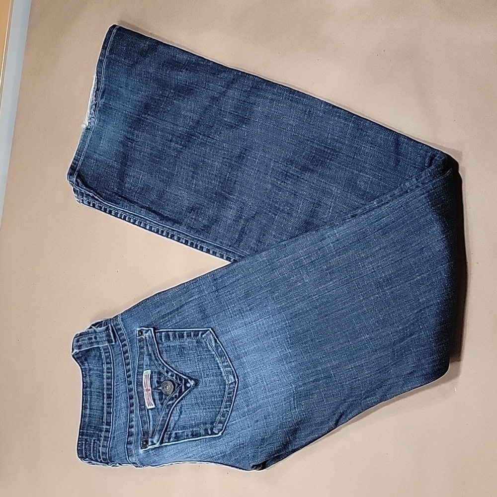 Hudson Size Unknown Bootcut / Flare Leg, Button Pocket, Low Rise Blue Jeans